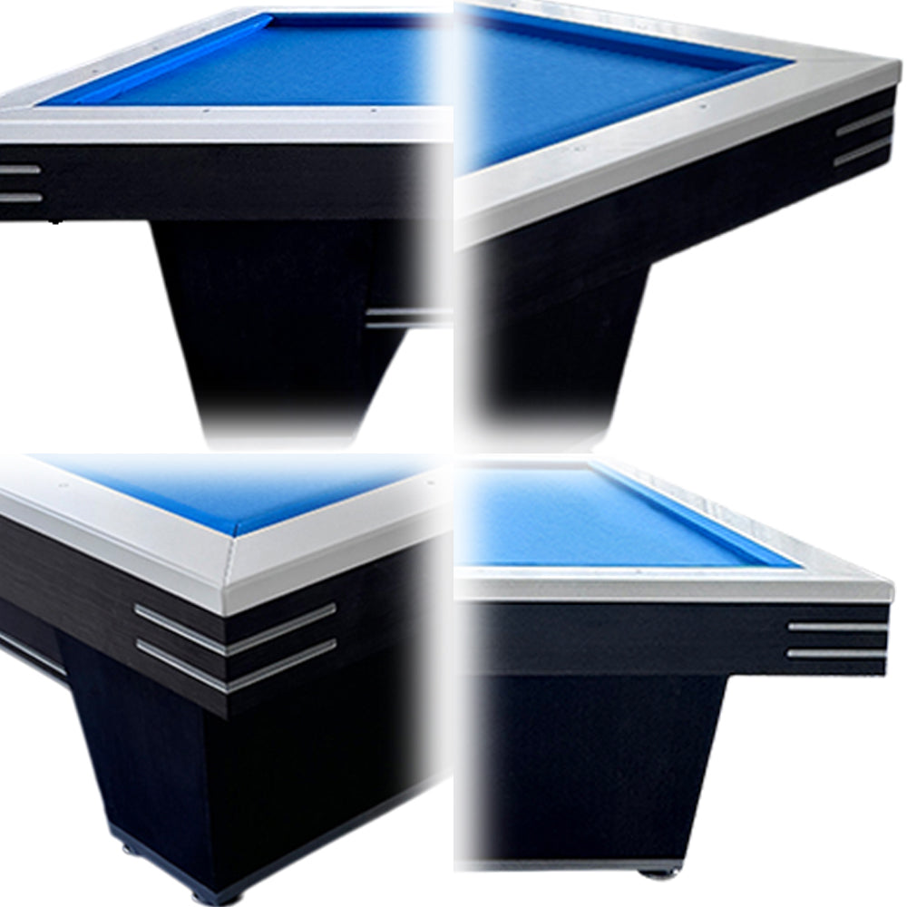 QUESLA K001 Luxury Edition Thickness Slate 9FT Painted Craft Pool Table - Black