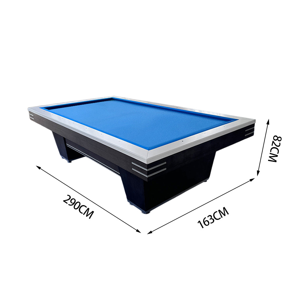 QUESLA K001 Luxury Edition Thickness Slate 9FT Painted Craft Pool Table - Black