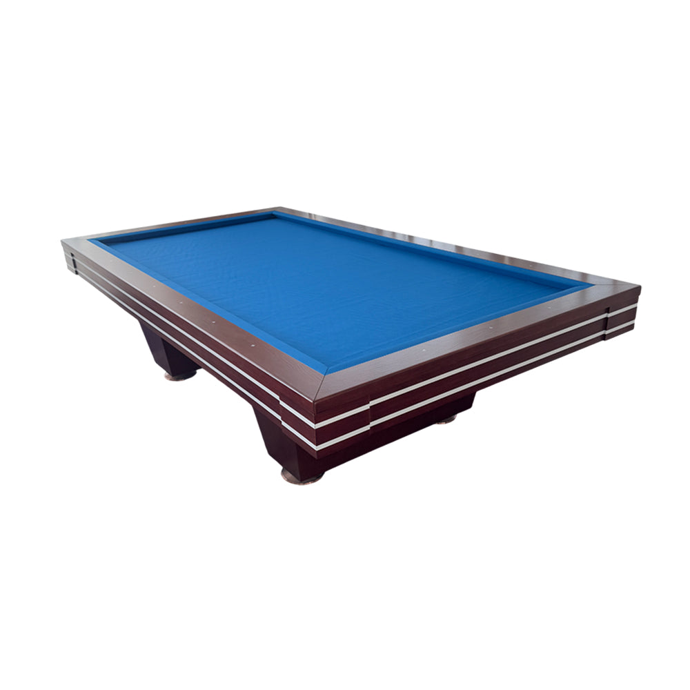 QUESLA K003 Luxury Edition Thickness Slate 9FT Painted Craft Pool Table - Reddish Brown