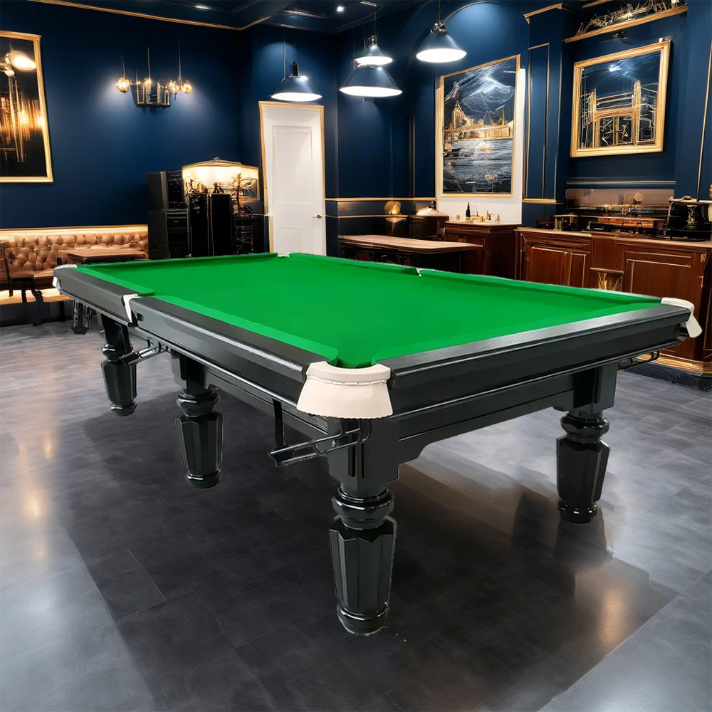 QUESLA 4.5cm Thickness Slate 9FT Steel Handrail Luxurious Pool Table