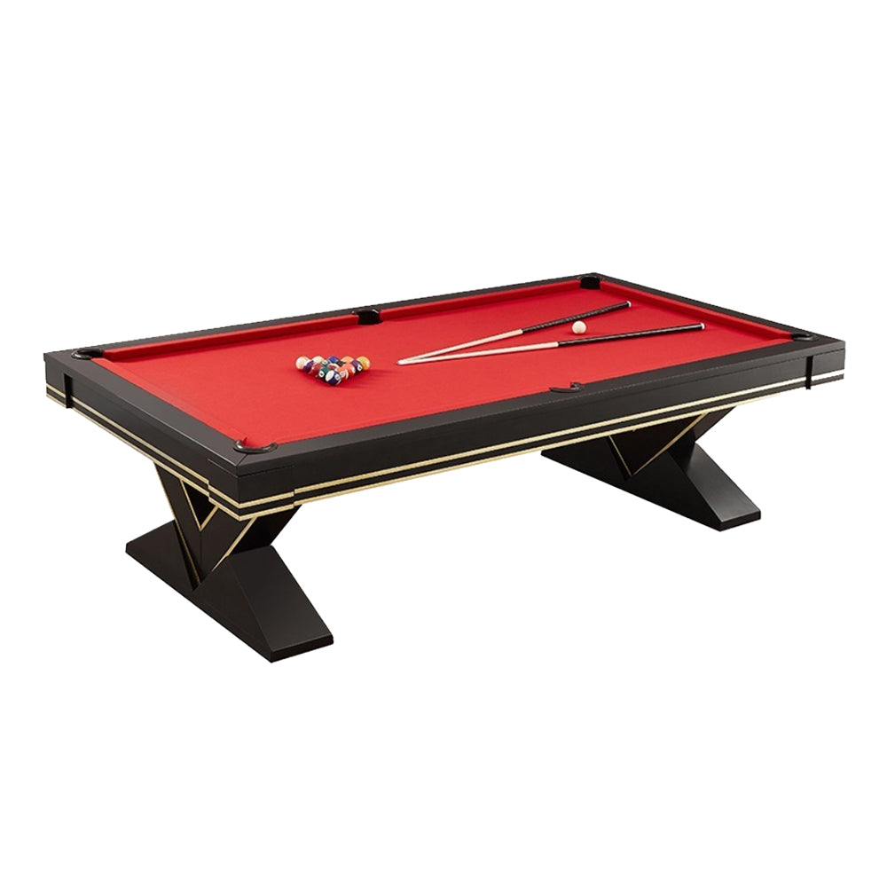 QUESLA TEGL010 7FT/8FT Luxurious Solid Wood Slate Top Billiard Table / Pool Table Free Accessories