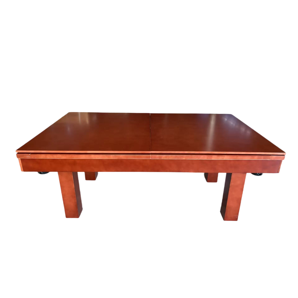 QUESLA TESPZT 7FT Blue&Black Slate Pool Table / Dining Table-Peach Colored Free Accessories