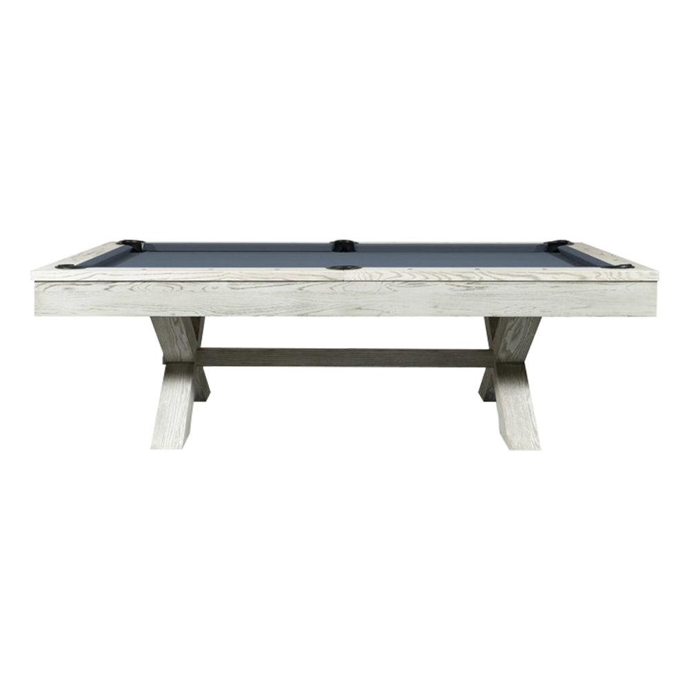 QUESLA WYJ004 7FT Slate Billiard Table W/ Free Accessories Pool Table - White&Grayish Blue