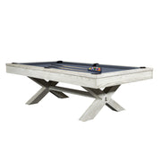 QUESLA WYJ004 7FT Slate Billiard Table W/ Free Accessories Pool Table - White&Grayish Blue