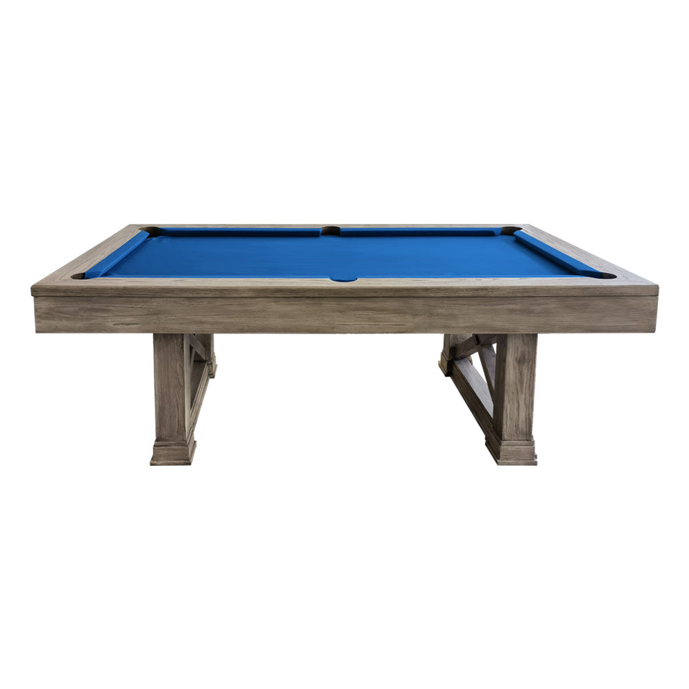 QUESLA WYJ05 7FT Slate Billiard Table W/ Free Accessories Pool Table - Grey&Blue
