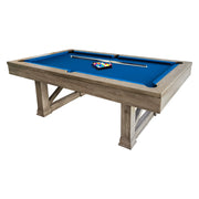 QUESLA WYJ05 7FT Slate Billiard Table W/ Free Accessories Pool Table - Grey&Blue