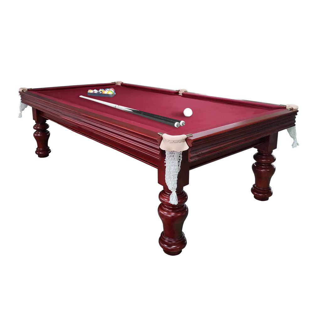 QUESLA HESTIA 7FT Slate Pool Snooker Table Billiards Table - Mahogany