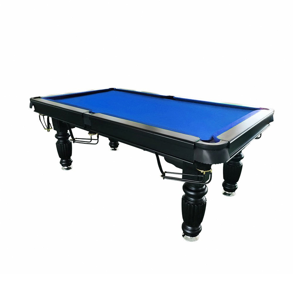 QUESLA 7FT Pool Table 2025 Model - Classic Slate Design Upgraded with Reinforced Legs & Pro Ball Nets - Professional Billiard Table, Solid Timber Black Frame