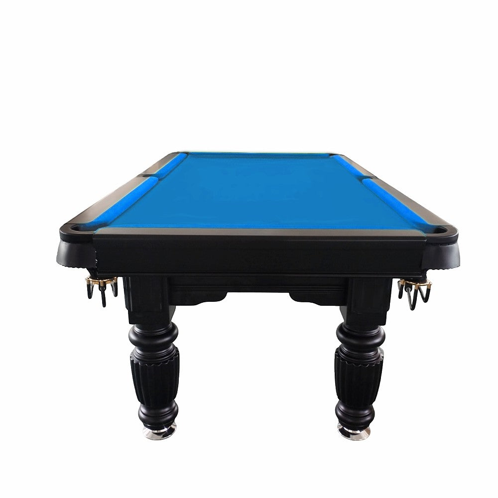 QUESLA 8FT Pool Table 2025 Model - Classic Slate Design Upgraded with Reinforced Legs & Pro Ball Nets - Professional Billiard Table, Solid Timber Black Frame