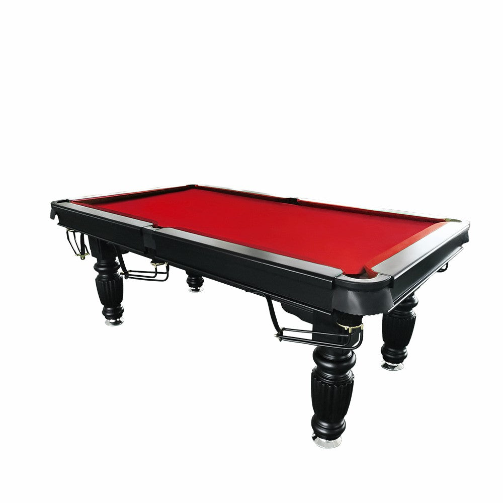 QUESLA 7FT Pool Table 2025 Model - Classic Slate Design Upgraded with Reinforced Legs & Pro Ball Nets - Professional Billiard Table, Solid Timber Black Frame