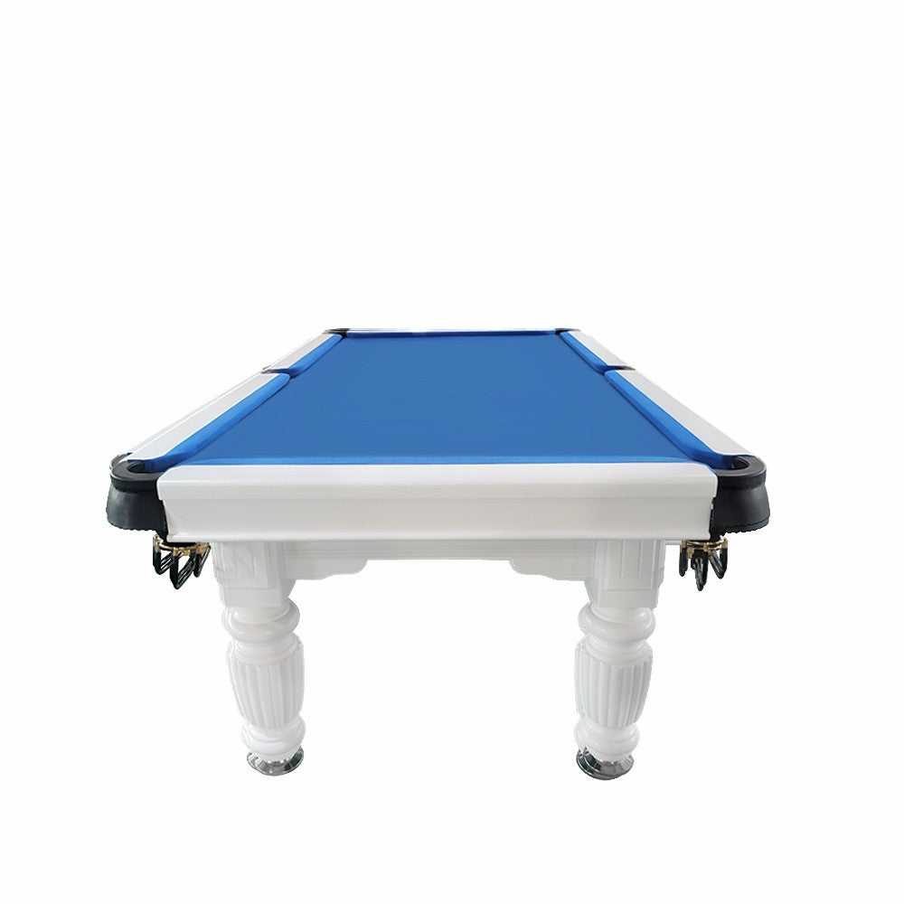 QUESLA 7FT Pool Table 2025 Model - Classic Slate Design Upgraded with Reinforced Legs & Pro Ball Nets - Professional Billiard Table, Solid Timber White Frame