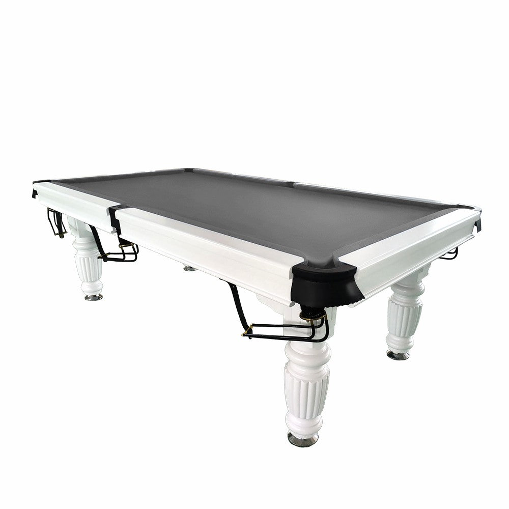 QUESLA 7FT Pool Table 2025 Model - Classic Slate Design Upgraded with Reinforced Legs & Pro Ball Nets - Professional Billiard Table, Solid Timber White Frame