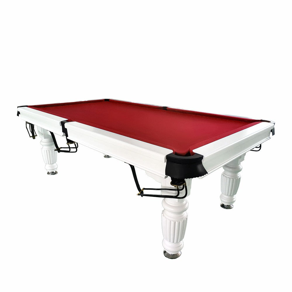 QUESLA 7FT Pool Table 2025 Model - Classic Slate Design Upgraded with Reinforced Legs & Pro Ball Nets - Professional Billiard Table, Solid Timber White Frame