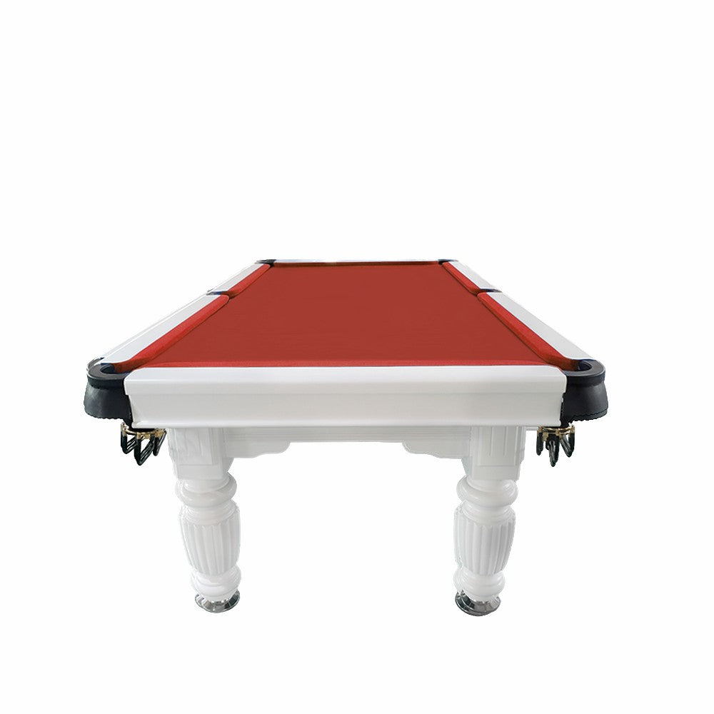 QUESLA 7FT Pool Table 2025 Model - Classic Slate Design Upgraded with Reinforced Legs & Pro Ball Nets - Professional Billiard Table, Solid Timber White Frame