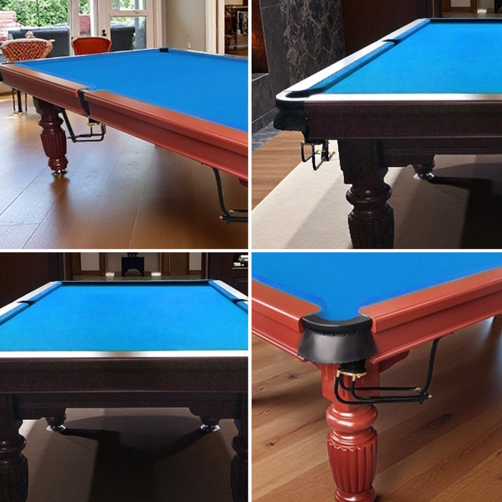 QUESLA 7FT Pool Table 2025 Model - Classic Slate Design Upgraded with Reinforced Legs & Pro Ball Nets - Professional Billiard Table, Solid Timber Walnut Frame