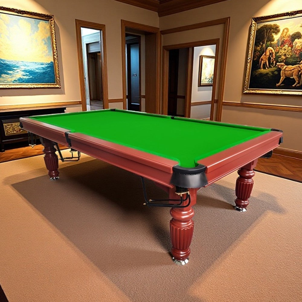QUESLA 7FT Pool Table 2025 Model - Classic Slate Design Upgraded with Reinforced Legs & Pro Ball Nets - Professional Billiard Table, Solid Timber Walnut Frame