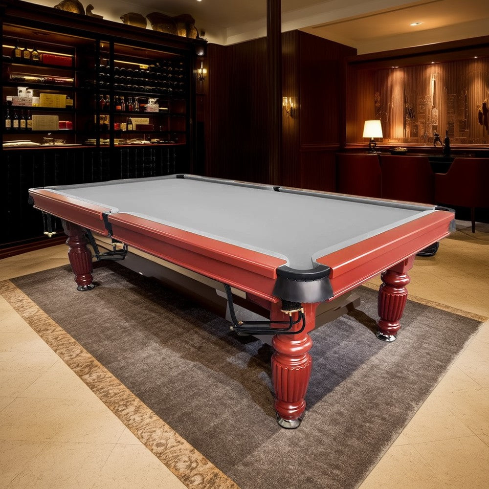 QUESLA 7FT Pool Table 2025 Model - Classic Slate Design Upgraded with Reinforced Legs & Pro Ball Nets - Professional Billiard Table, Solid Timber Walnut Frame