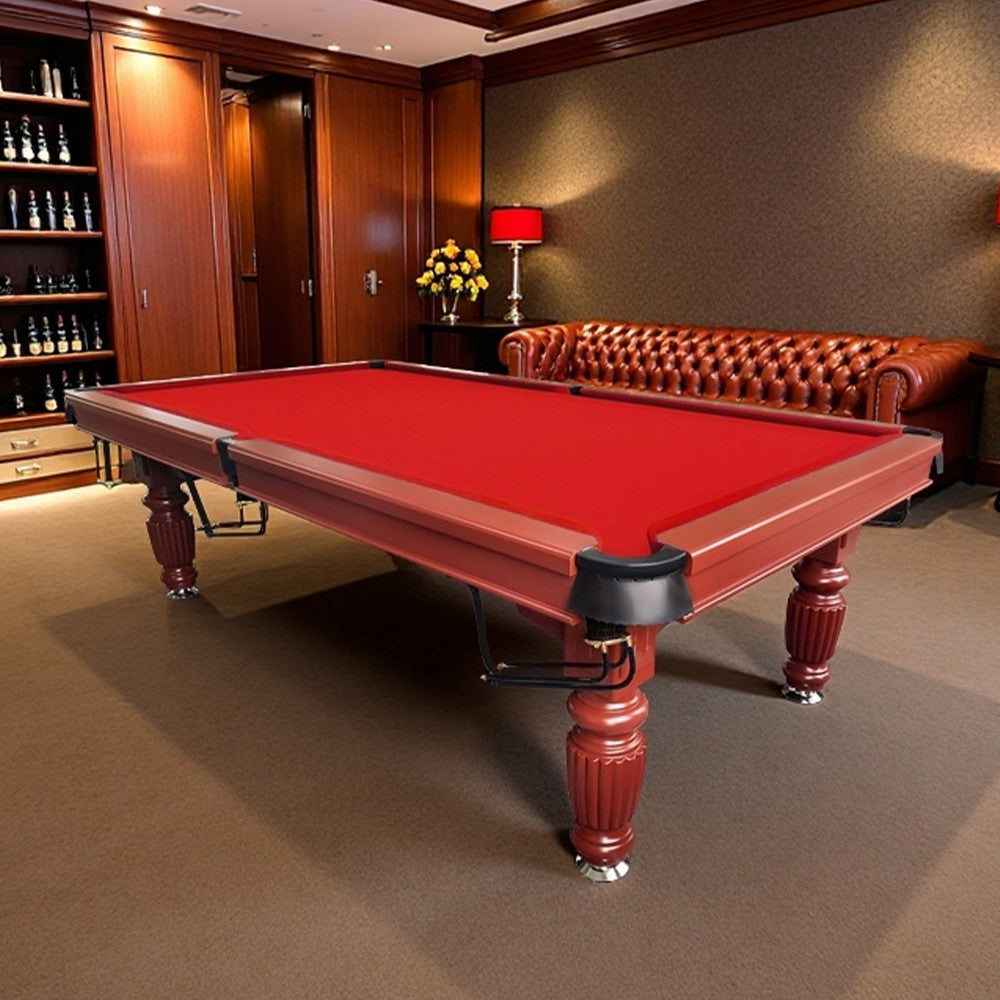 QUESLA 7FT Pool Table 2025 Model - Classic Slate Design Upgraded with Reinforced Legs & Pro Ball Nets - Professional Billiard Table, Solid Timber Walnut Frame