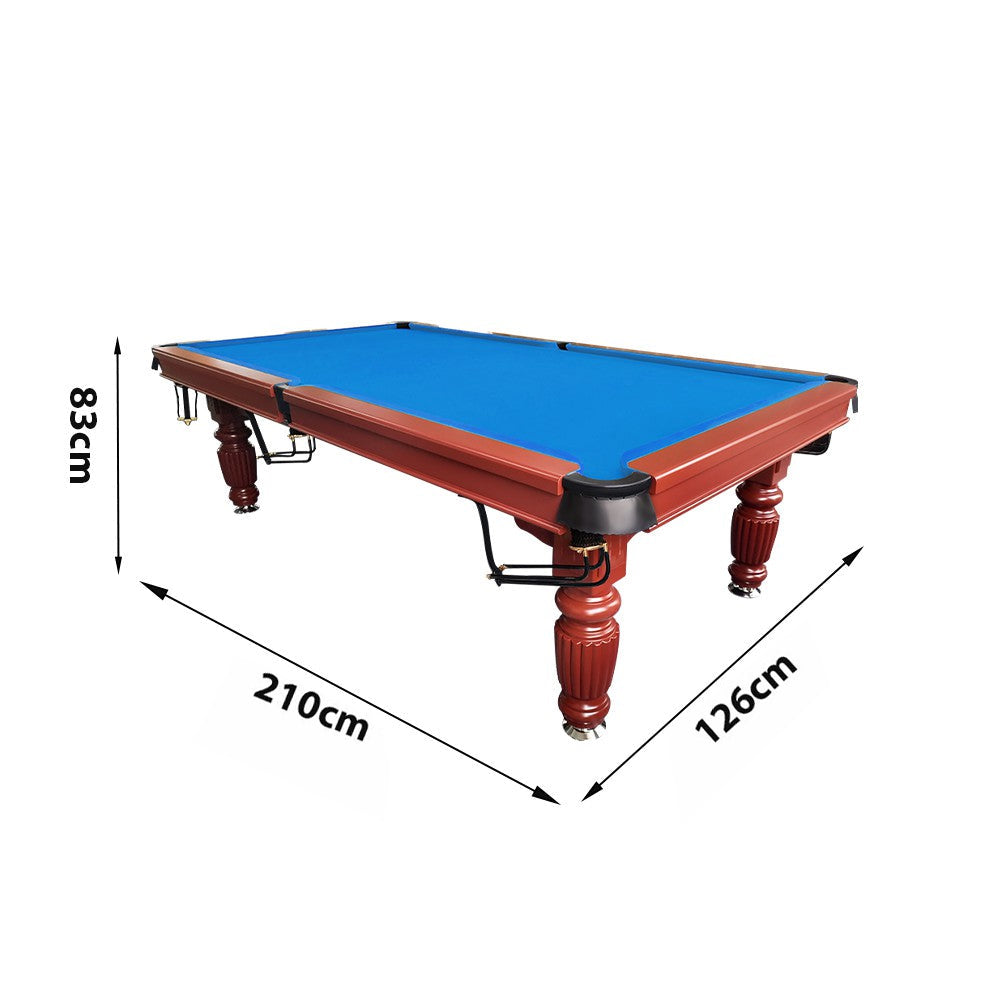 QUESLA 7FT Pool Table 2025 Model - Classic Slate Design Upgraded with Reinforced Legs & Pro Ball Nets - Professional Billiard Table, Solid Timber Walnut Frame