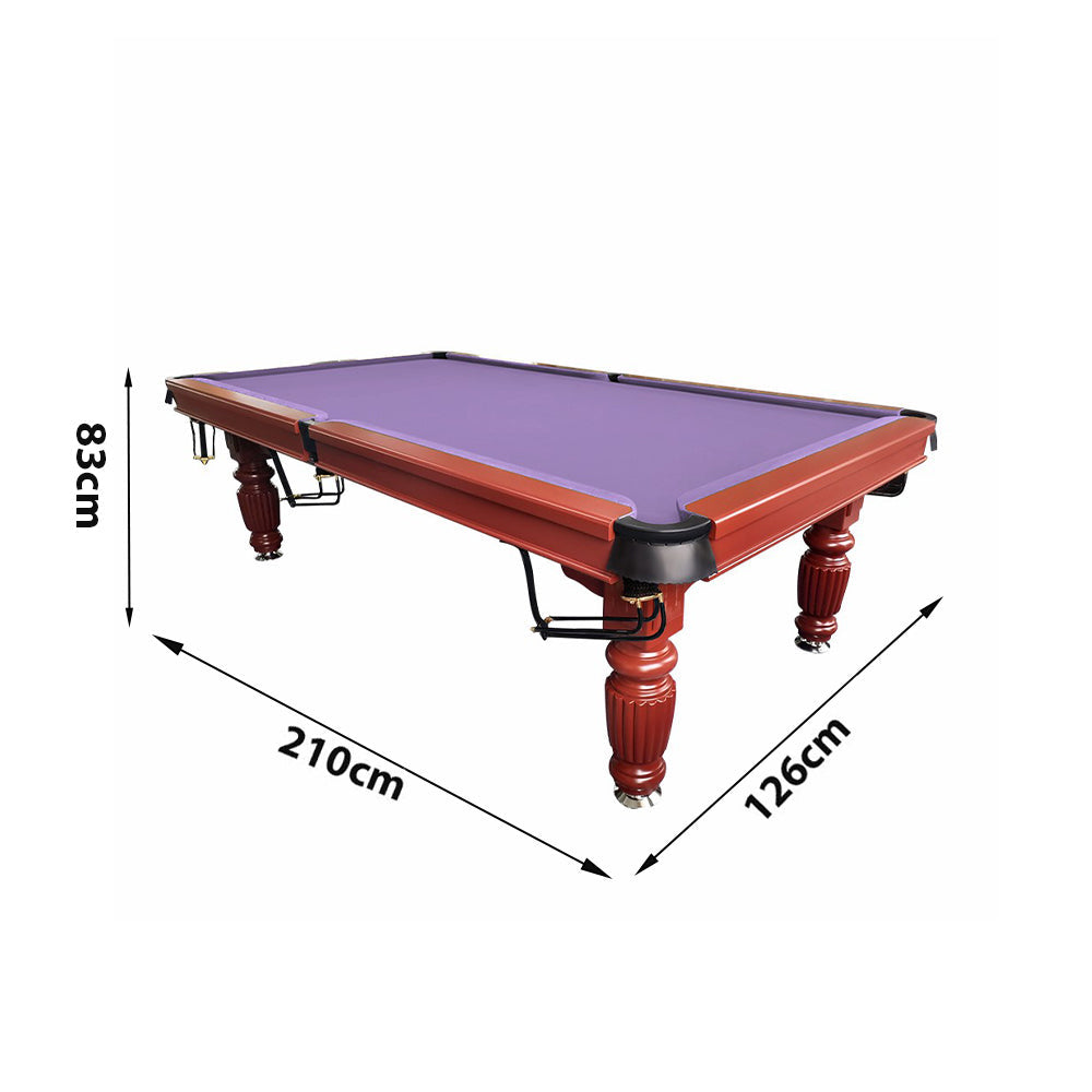 QUESLA 7FT Pool Table 2025 Model - Classic Slate Design Upgraded with Reinforced Legs & Pro Ball Nets - Professional Billiard Table, Solid Timber Walnut Frame