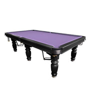 QUESLA 9FT Pool Table 2025 Model - Classic Slate Design Upgraded with Reinforced Legs & Pro Ball Nets - Professional Billiard Table, Solid Timber Black Frame