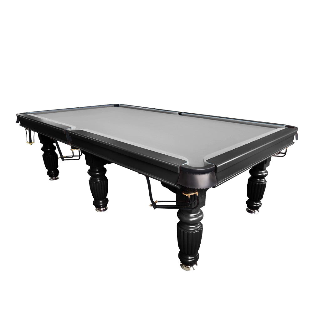 QUESLA 9FT Pool Table 2025 Model - Classic Slate Design Upgraded with Reinforced Legs & Pro Ball Nets - Professional Billiard Table, Solid Timber Black Frame