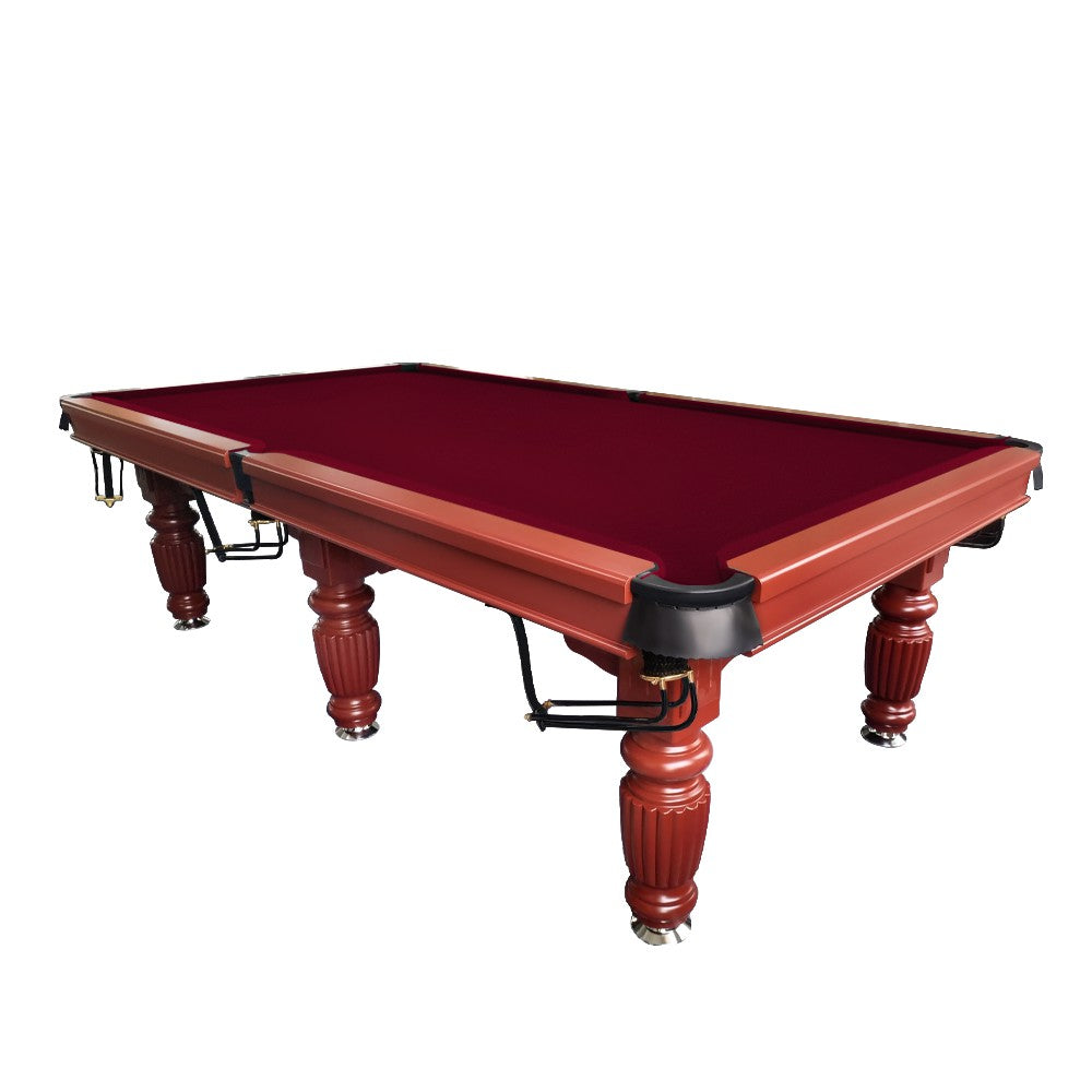 QUESLA 9FT Pool Table 2025 Model - Classic Slate Design Upgraded with Reinforced Legs & Pro Ball Nets - Professional Billiard Table, Solid Timber Walnut Frame
