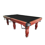 QUESLA 9FT Pool Table 2025 Model - Classic Slate Design Upgraded with Reinforced Legs & Pro Ball Nets - Professional Billiard Table, Solid Timber Walnut Frame