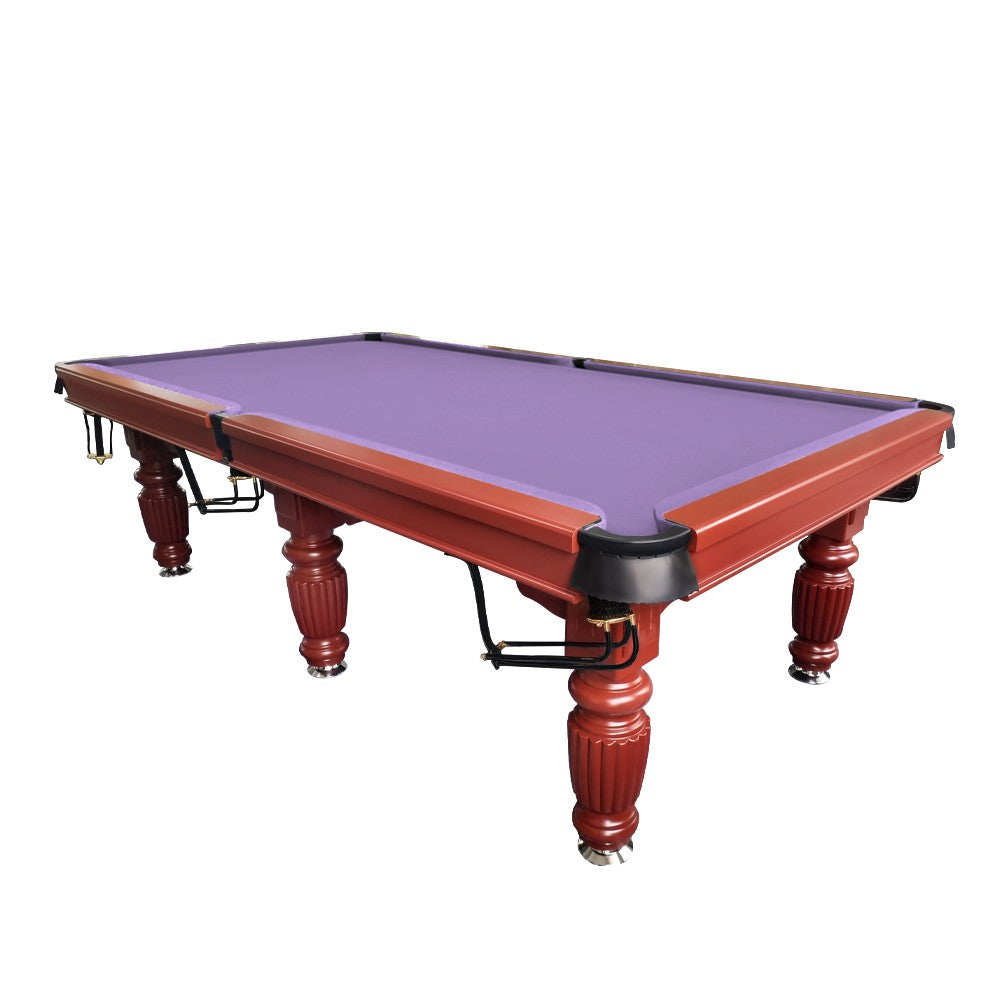 QUESLA 9FT Pool Table 2025 Model - Classic Slate Design Upgraded with Reinforced Legs & Pro Ball Nets - Professional Billiard Table, Solid Timber Walnut Frame