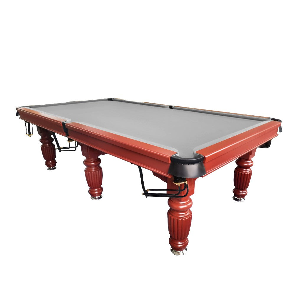 QUESLA 9FT Pool Table 2025 Model - Classic Slate Design Upgraded with Reinforced Legs & Pro Ball Nets - Professional Billiard Table, Solid Timber Walnut Frame