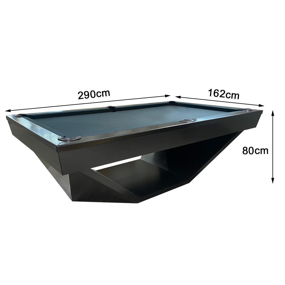 QUESLA WP11 9FT Slate Billiard Table w/ Free Accessories Pool Table-Black&Grey