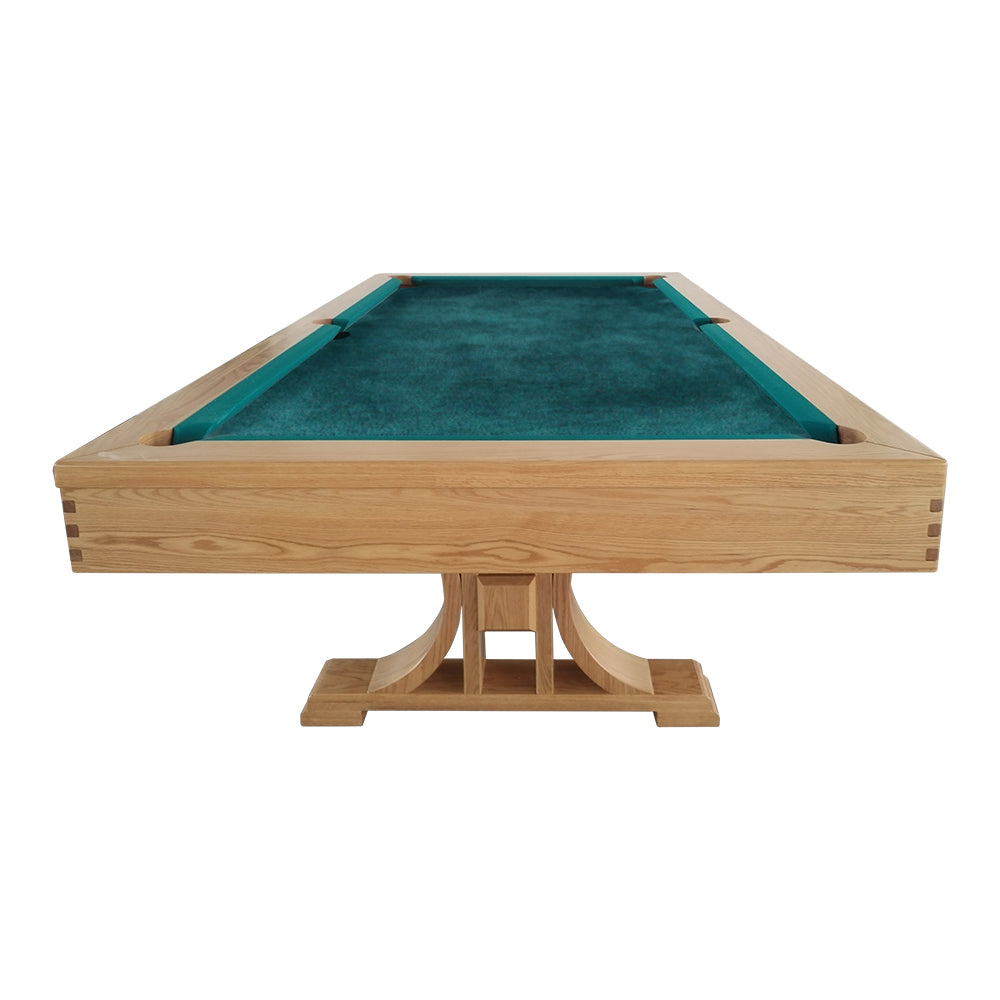 QUESLA WT01 8FT Slate Pool Snooker Table Billiards Table - Orange&Green