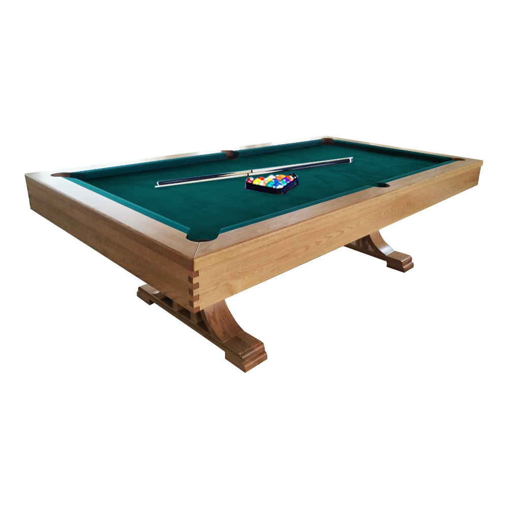 Scabarling Pool Table 8FT 001 Oak Slate Pool / Billards / Snooker Table - FY – Leaf Living