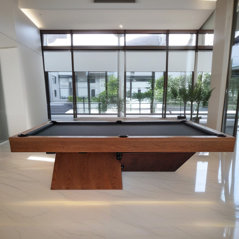 QUESLA WY20 9FT Luxury Slate Billiard Table w/ Free Accessories Pool Table 3 PCS Slate - Yellow&Dark Grey