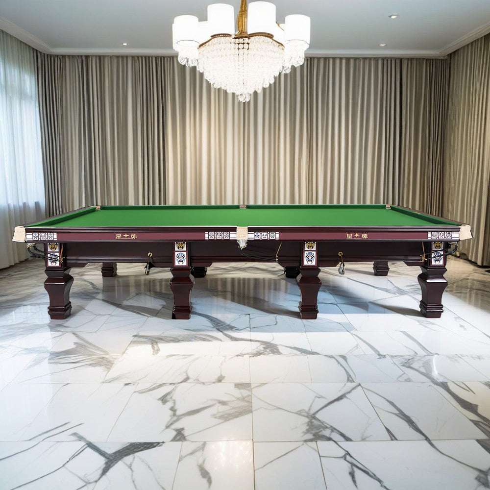 XINGPAI XW105 12FT Star Tournament British Snooker Table Facebook Element Billiard Table