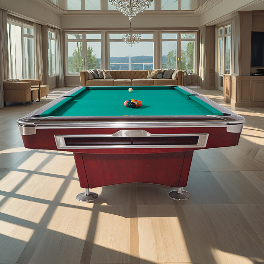 XINGPAI XW136 9FT American Pool Table TOURNAMENT Fancy Nine Ball Pool Table Open Pool Table