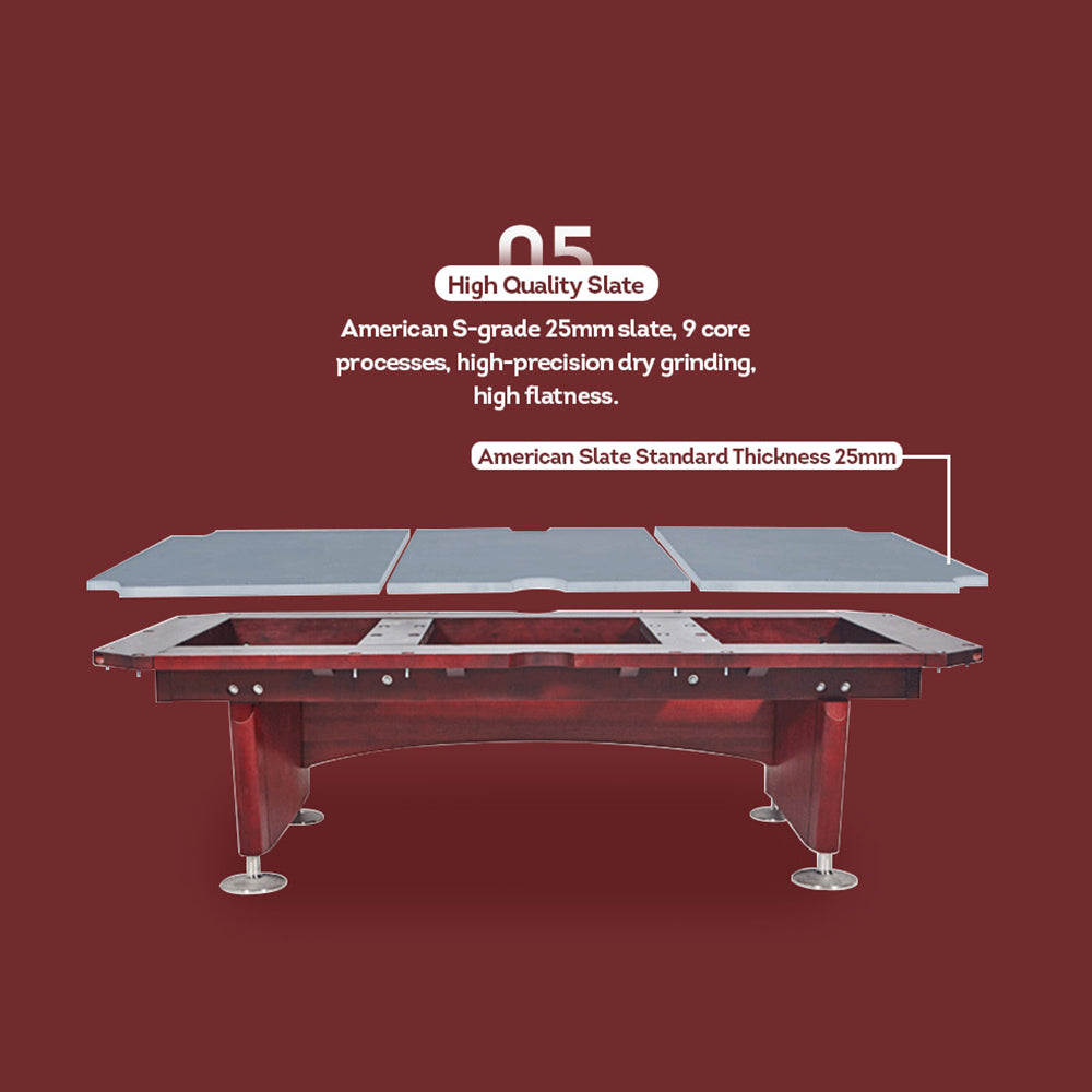 XINGPAI XW136 9FT American Pool Table TOURNAMENT Fancy Nine Ball Pool Table Open Pool Table