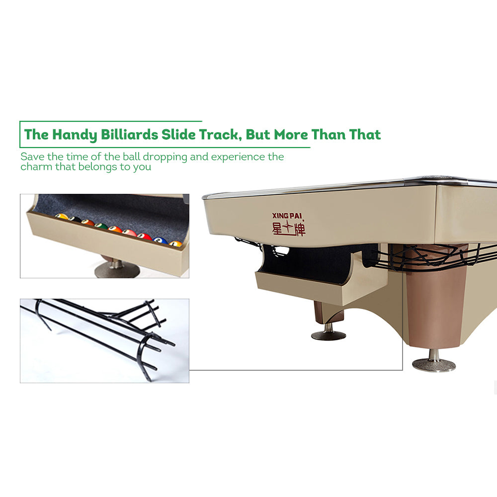 XINGPAI XW138 9FT American Pool Table Fancy Nine Ball Pool Table Economical Pool Table
