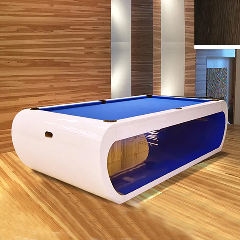 XINGPAI XW7A 7FT Slate Pool Billiard Table Soild Wood - White&Blue