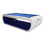 XINGPAI XW7A 7FT Slate Pool Billiard Table Soild Wood - White&Blue