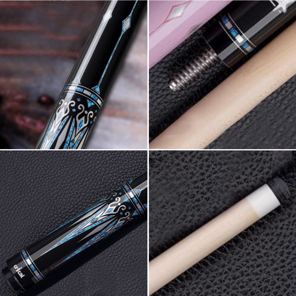 KONLLEN CRFU 147cm Length Professional Billiards 1/2 Black 8 Nine Strong Head - Black