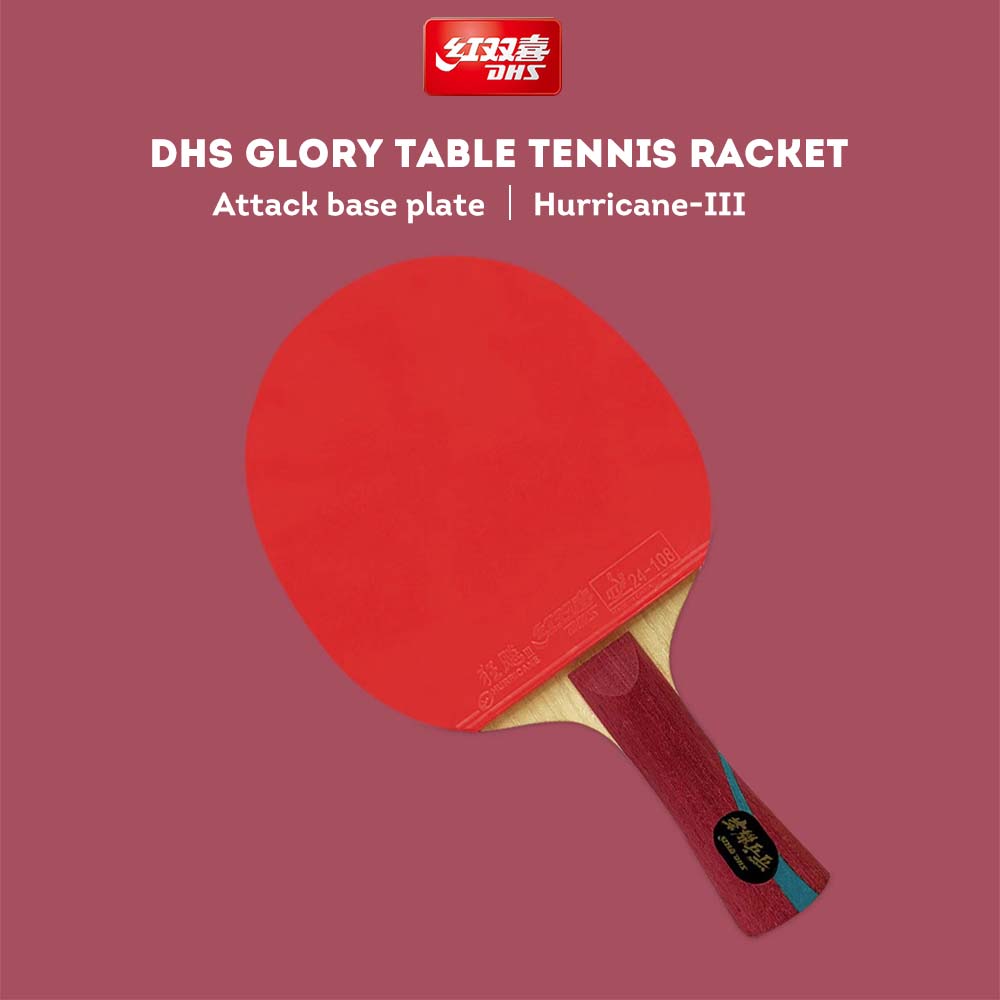 DHS Glory Tennis Racket/Flared Handle/Ping Pong Paddle