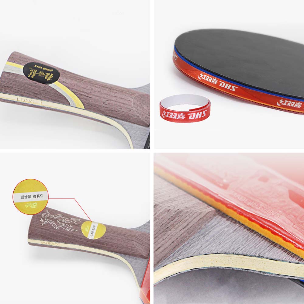 DHS Ping Pong Racket Paddle/ Dragon Tennis Racket Gift Box