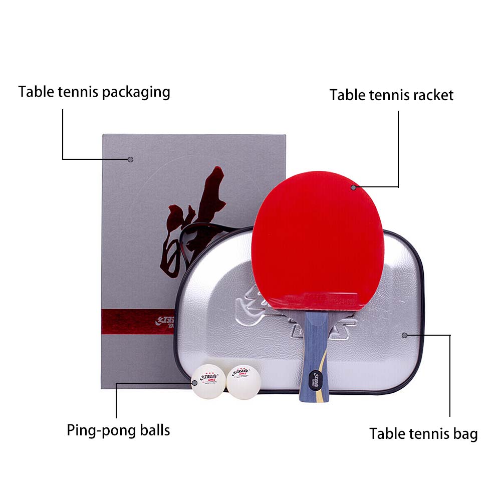 DHS Ping Pong Paddle Gift Box/ HURRICANE Table Tennis Racket Gift Box-Hao Wang