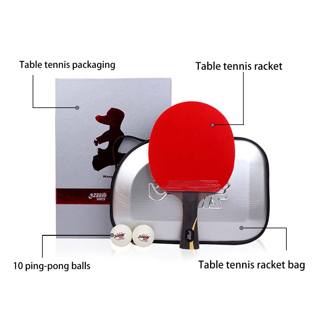 DHS HURRICANE Ping Pong Paddle Gift Box/ Table Tennis Racket Gift Box-Liqing Wang