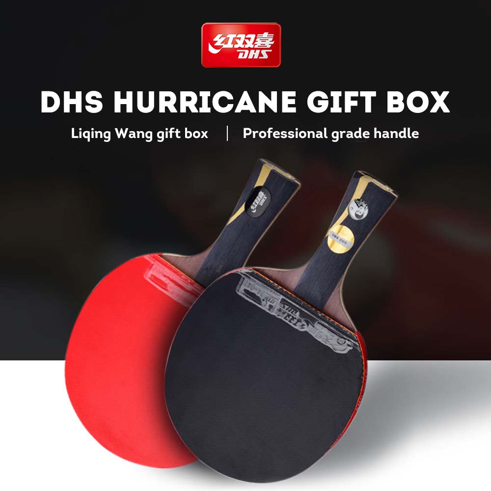 DHS HURRICANE Ping Pong Paddle Gift Box/ Table Tennis Racket Gift Box-Liqing Wang