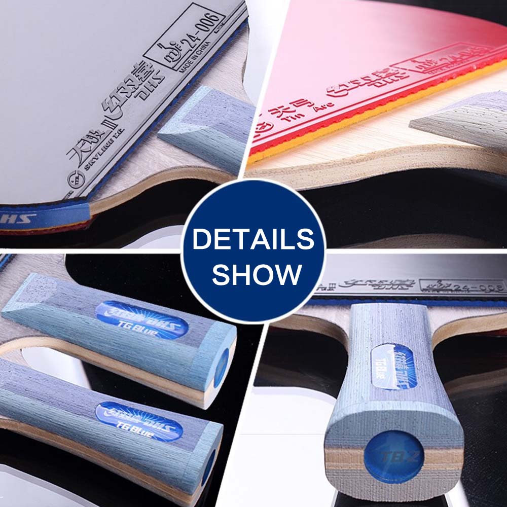 DHS TG Ping Pong Paddle Gift Box/ Blue Table Tennis Racket Gift Box