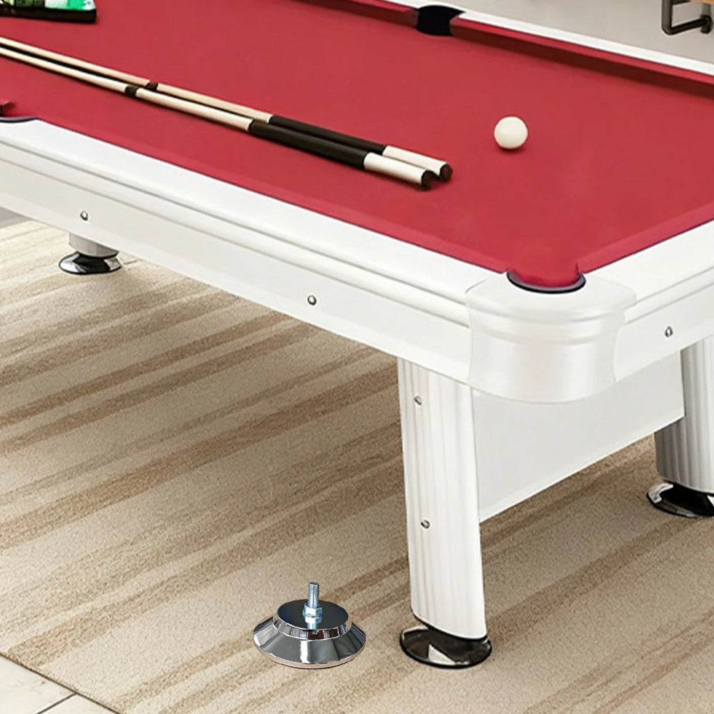 ARIX Adjustable Billiard Table Leg Base Foot Pads - Set of 4
