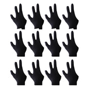 12 Pcs Pool Snooker Billiards Gloves Left / Right Hand