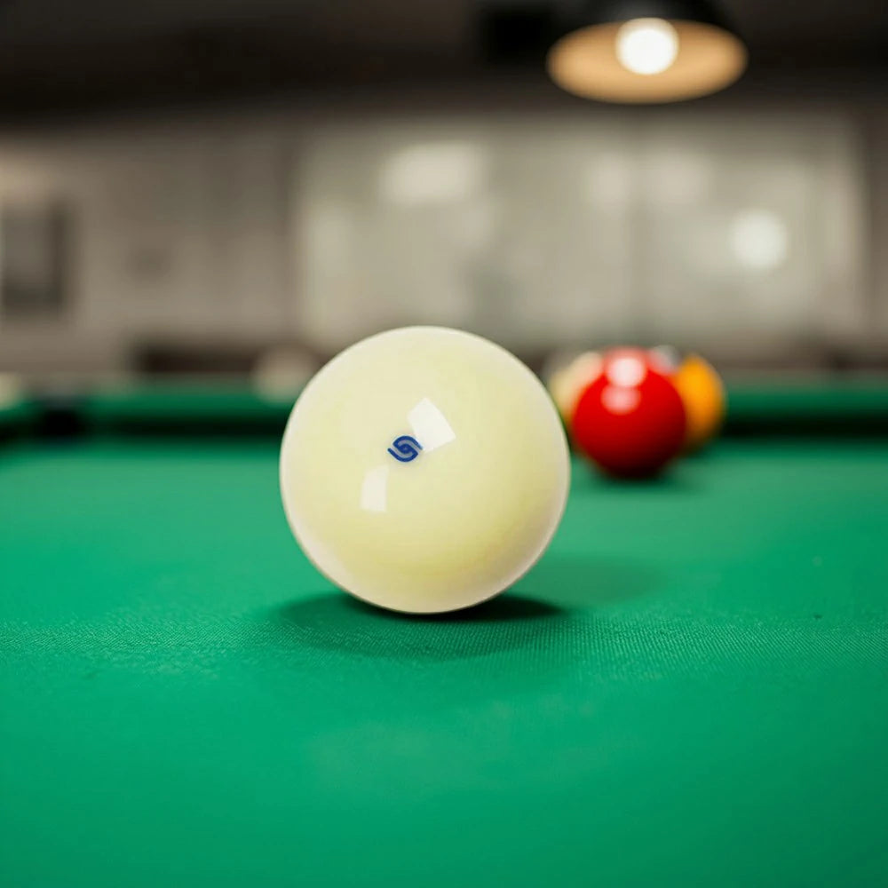 57.2mm Cue Ball Crystal Billiard Accessory - Blue / Red / Six Red Dot